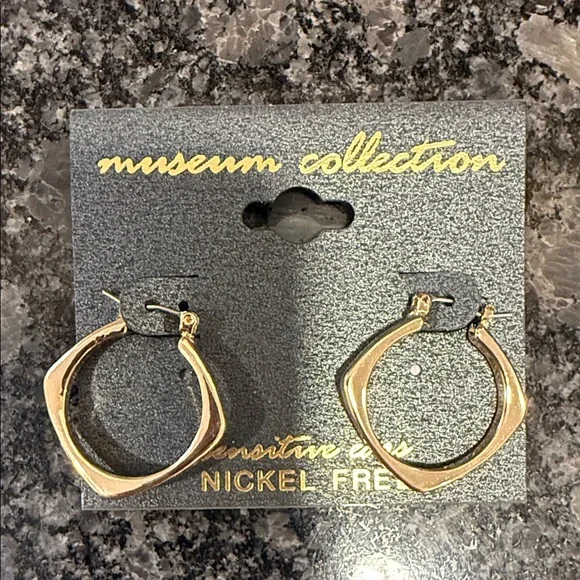 Gold-Tone Hoop Earrings - Picture 1 of 3